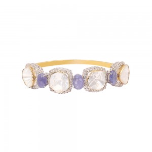 Tanzanite and Polki Bracelet