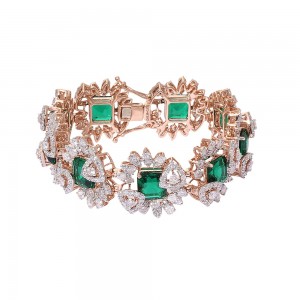 Emerald and Diamond Bracelet