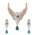 Emeralds Diamond Necklace Set