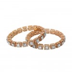 Gold Diamond Bangles